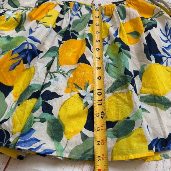 H&M | Lemon Print Mini Circle Skirt | Size‎ 6 | NWT - Picture 5 of 7